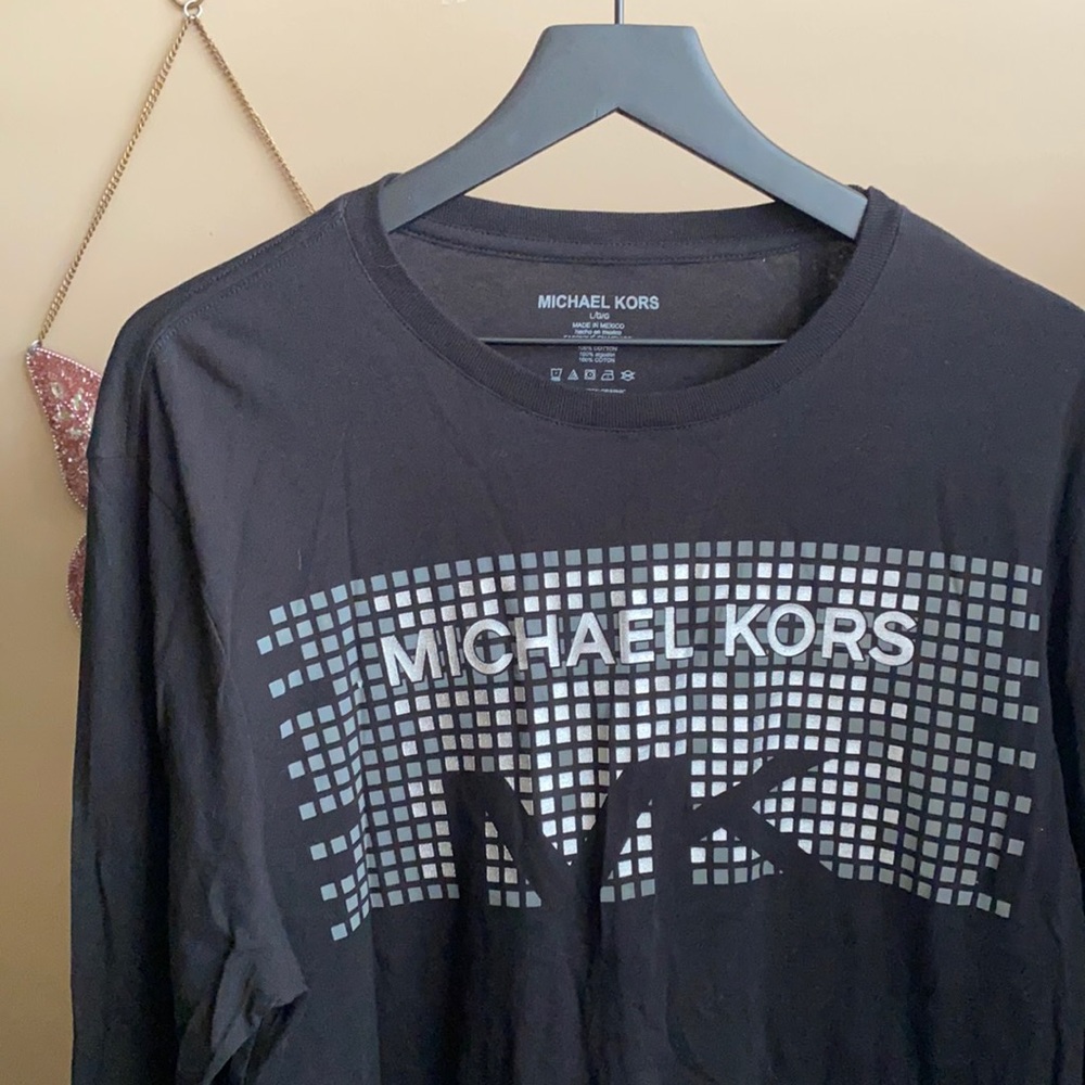 Michael Kors long sleeve t shirt in black NWT
